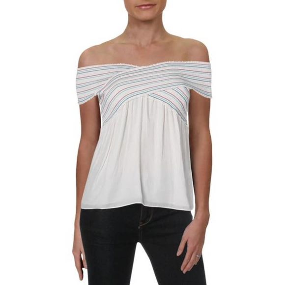 NWT RAMY BROOK WHITE CHARLEY TOP SIZE MEDIUM - Picture 1 of 5